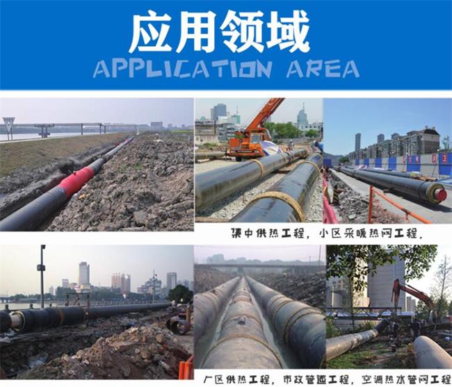 钢套钢直埋蒸汽保温管